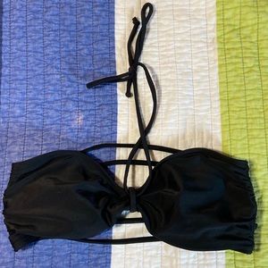NWOT Hollister - Black Strappy Bandeau Top.